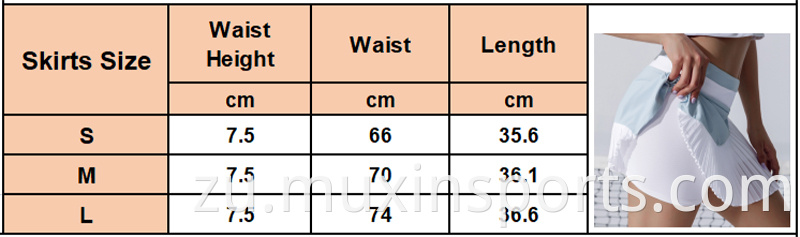 Size Chart 8